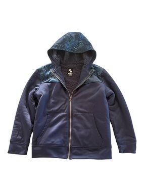 Children’s Place Sport Boys Size Large (10-12) Fleece Lined Jacket W/ Hood Blue